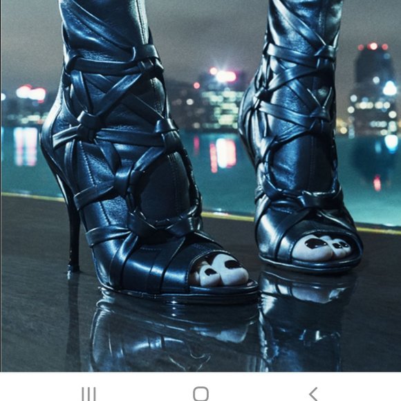 Jimmy Choo Black Heeled Boots - Picture 4 of 7